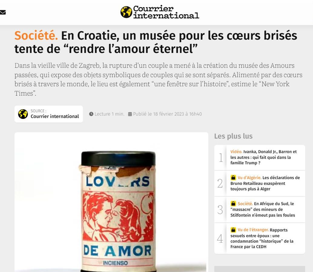 Un petit musée en amoureux