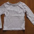 Maillot de corps blanc manches longues - NKY - 4 ans - 50 cents -