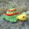 Des tortues au crochet de retour de vacances pour les Serial crocheteuse 287 