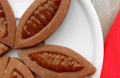 Barquettes fondantes au chocolat et confiture de lait