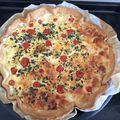 Tarte tomates cerises et mozarella