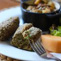 Croquettes de cèpes au tempeh