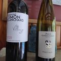 Montagne Saint Emilion : Simon Blanchard Village 2020, Paul Ginglinger : Pinot Noir 2022