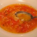 Soupe à la tomate et au riz