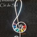 Pendentif Clé de Sol