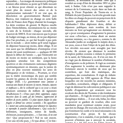 La révolte gronde...