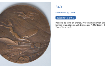 MEDAILLE DE TABLE .