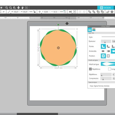 Préparer une bordure d'assiette avec un plastique de masquage