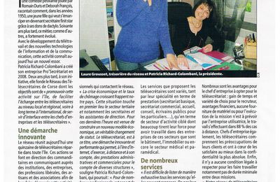 Extrait du "FEMINA" - SUPPLÉMENT DU CORSE MATIN du samedi 24 Mai 2013 - ARTICLE sur le RÉSEAU DES TÉLÉSECRÉTAIRES DE CORSE