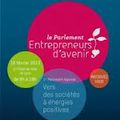 Le 1er Parlement régional des Entrepreneurs d’avenir en Rhône-Alpes : « Vers des sociétés à énergies positives »