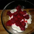 Fromage blanc framboises