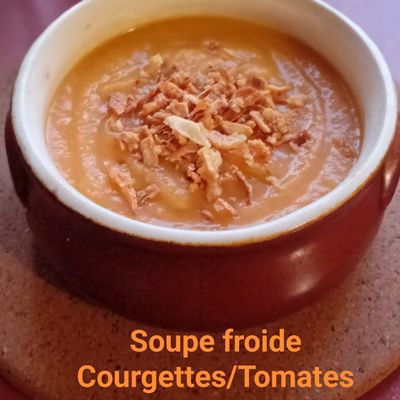 Soupe froide courgettes et tomates