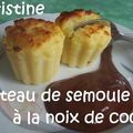 ~~ Gâteaux de semoule à la noix de coco ~~