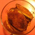 Verrine de boudin au spéculos et bananes épicées