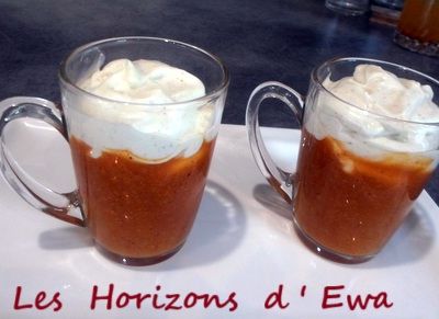 Cappuccino d'abricots au muscat, émulsion vanille