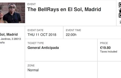 The Bellrays - Jeudi 11 Octobre 2018 - Sala El Sol (Madrid)