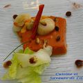 Panna Cotta de poivron rouge et Saint Jacques