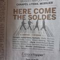 Dans le Figaro. Publicité d'un commerce français pour des lecteurs français. 