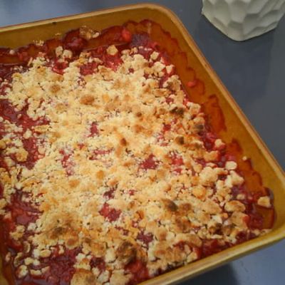 Crumble aux fraises