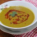 SOUPE DE LENTILLES CORAIL À L'EGYPTIENNE BEL TACHA-CORIANDRE (KOSBOR-TEBEL) ET PAPRIKA-شربة عدس باطّشّه