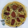 Tarte aux tomates séchées, au thon et aux oignons