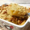 Crumble aux pêches