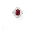 A Ruby And Diamond Ring