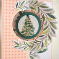 Carte demi-couronne et sapin