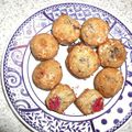 Muffins framboise - chocolat blanc