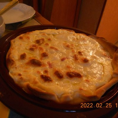 Quiche au flottant de courgette