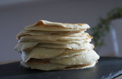 Mini crêpes au lait d'amande