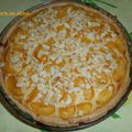 Tarte aux pêches.