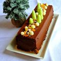 Bûche végétale au potimarron, cacao aux saveurs de Noël