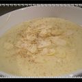 Soupe de pommes de terre au lait d'amandes