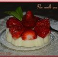 Flan vanille aux fraises