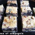 Carrés croquants au chocolat et fruits secs