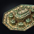 An enamelled and diamond-set suite of paan boxes, Hyderabad, Deccan, 1760-1780