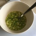 La vinaigrette au piment végétarien et à la ciboule