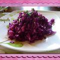 Chou rouge et pomme en vinaigrette