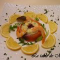 Couronne aux 2 saumons, sauce raifort