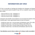 INFORMATION AST-VINCI - Fermeture successive des échangeurs de Périgueux entre le 30 mai et le 02 juin 2023