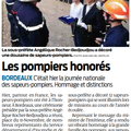 Journée nationale des sapeurs-pompiers