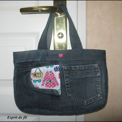 Sacs en jean recyclé pour ado et enfant
