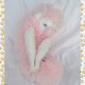 Doudou Peluche Hérisson Rose Et Blanc Vintage Créations CDJ Boutique