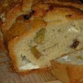 The poulailler's coming back !!! Cake au chèvre sec, raisins et menthe