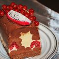 Buche chocolat jasmin framboise