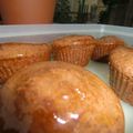 Muffins miel/vanille/cannelle glacage au caramel (recette revisitée)