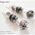 Boucles d'oreilles Collection BAROQUE romantique