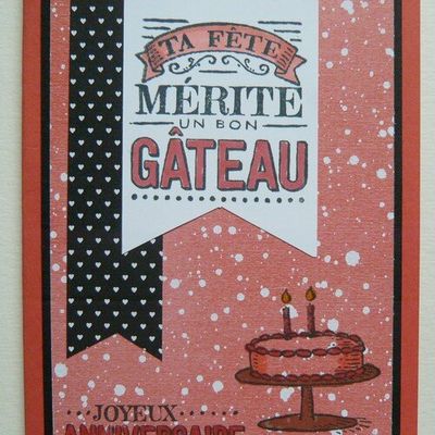 Quelques cartes d'anniversaire