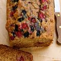 Cake à la banane et aux fruits rouges (vegan)